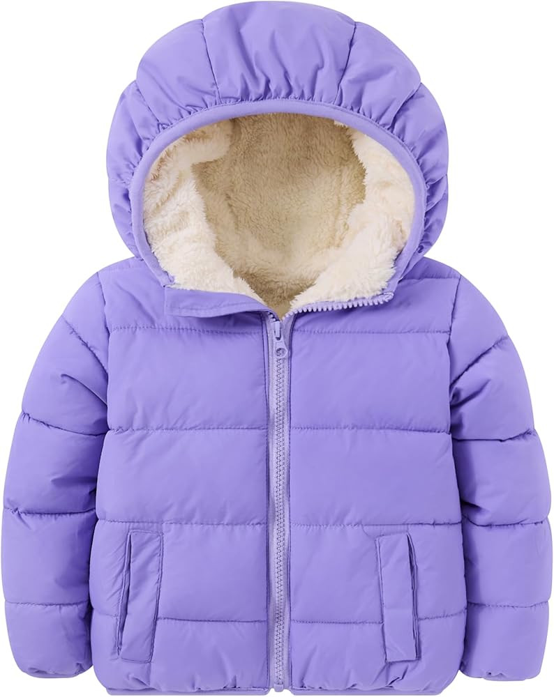 BFUSTYLE Toddler Winter Coats Hooded Infants Fleece Jacket Thickened Jacket for Baby Girls Boys 1... | Amazon (US)