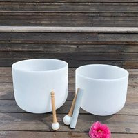 2Pcs Bowl Set Crystal Singing 432Hz With Carry Bag-Handmade By Byrsa | Etsy (US)