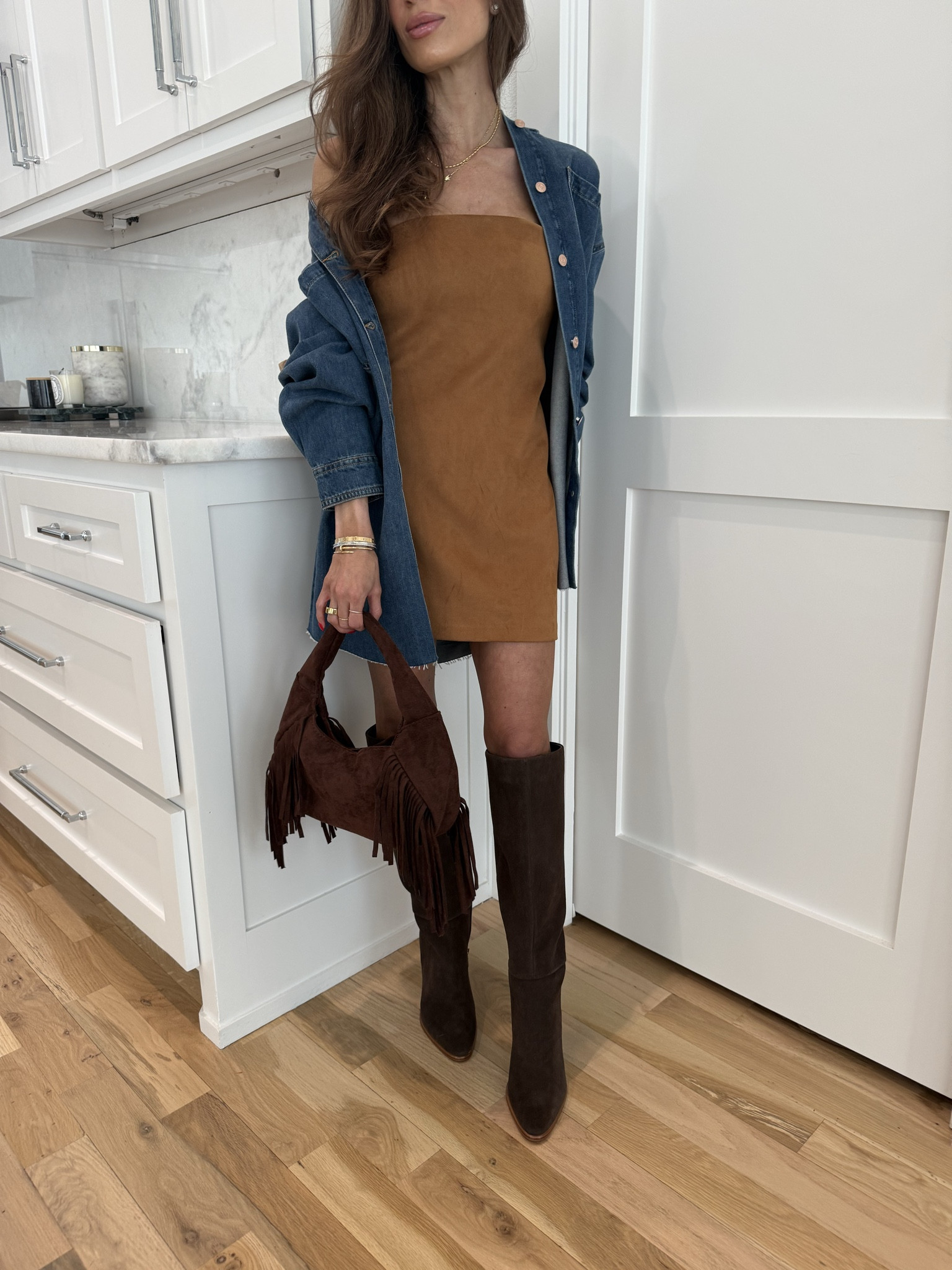 The best boots! I have in 4 colors: love this brown suede color and fit petites perfectly and so comfy! On sale right now 25% OFF denik dress shirt size xxsp faux leather skirt xxs target spring denim dress size xxs or xs spring outfits with boots petite friendly spring transitional outfits for Europe 

