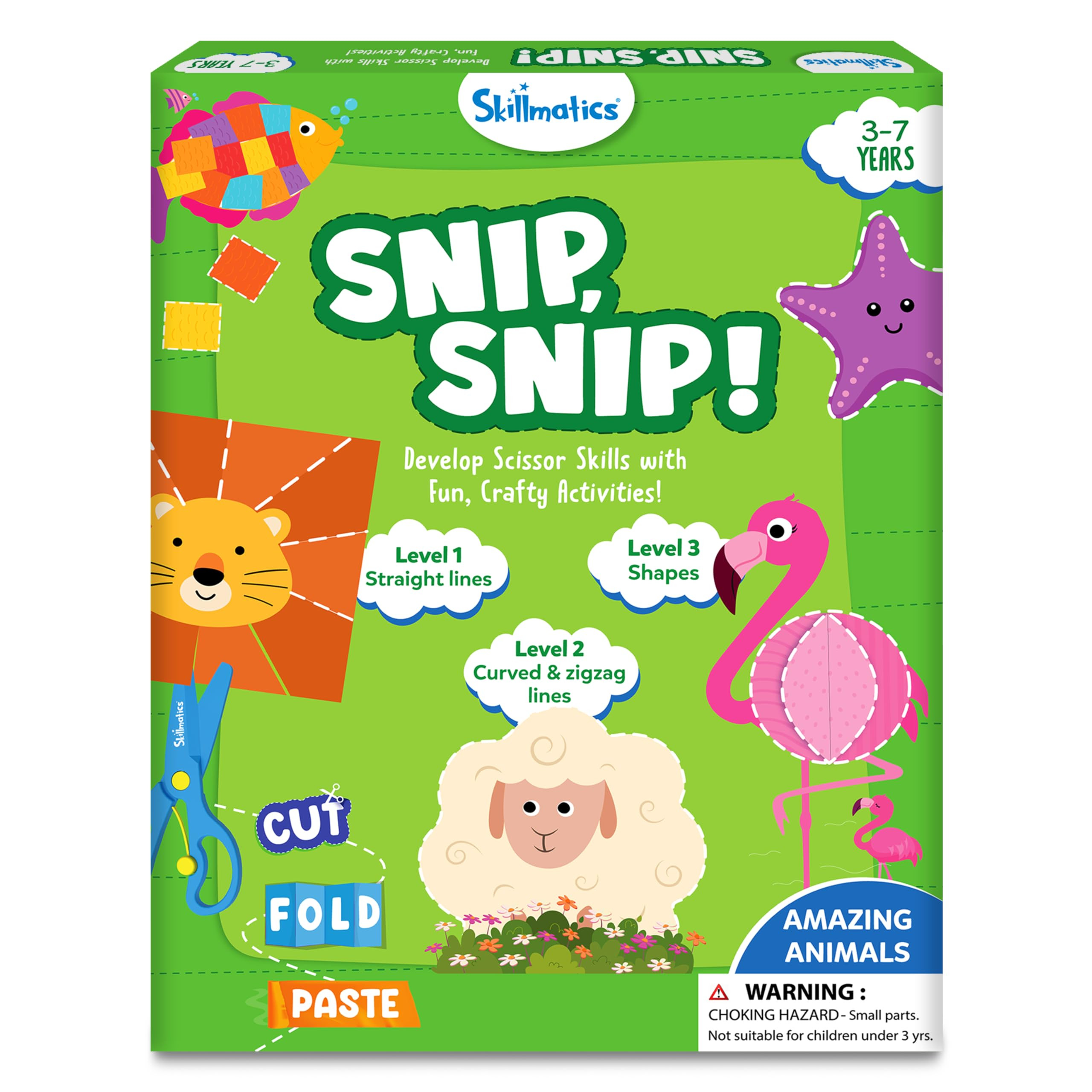 Skillmatics Scissor Skills Activity Book - Snip Snip, 25 Fun Cutting & Creative Activities for Pr... | Amazon (US)