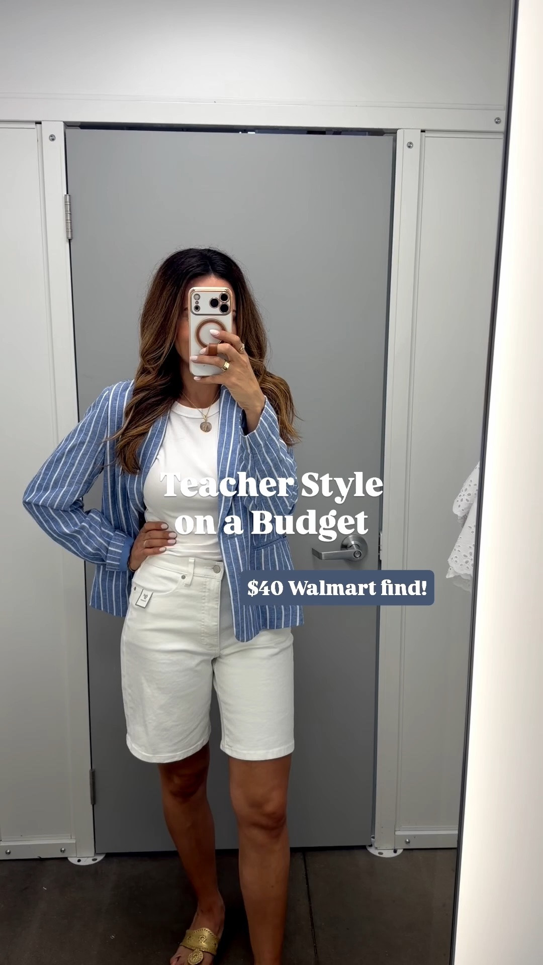This $40 Walmart blazer is giving polished teacher style without the designer price tag! 💙 The blue pinstripe adds the perfect pop for the classroom, meetings, or casual Fridays, and it's lightweight enough to wear all season long. Pair it with denim, white pants, or over a dress for an easy pulled-together look. 🤍

#WalmartFashion #TeacherStyle #AffordableFashion #LTKFinds #WalmartFinds #TeacherOOTD

#LTKSeasonal #LTKootd #LTKWorkwear
