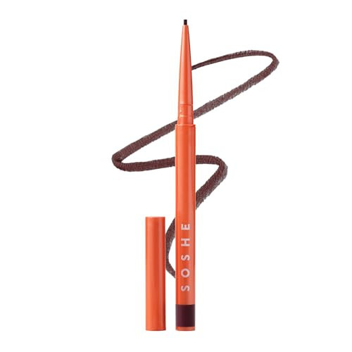 SOSHE Beauty - Waterproof Precision Eyeliner | 1.5mm Smudge-Proof Gel Liner | Easy Refills | Cruelty-Free, Certified Plastic Negative (Nights in Bordeaux - Deep Plum) | Amazon (US)