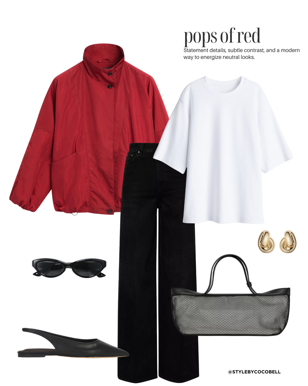 A modern way to energize neutrals — one bold red piece styled with clean black and white basics. Statement color, subtle styling. The easiest way to update your spring wardrobe without overdoing it. 

 

#LTKspring