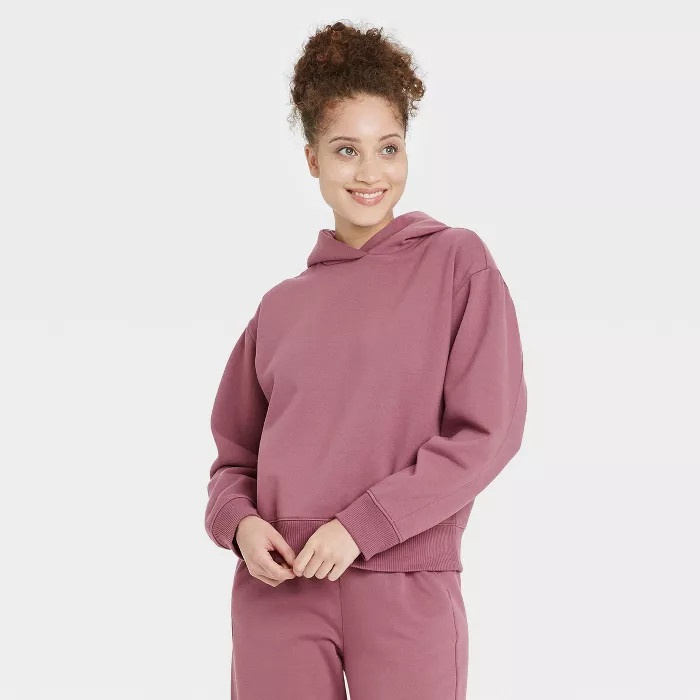 Women's Hooded Sweatshirt - A New Day™ Mauve S | Target