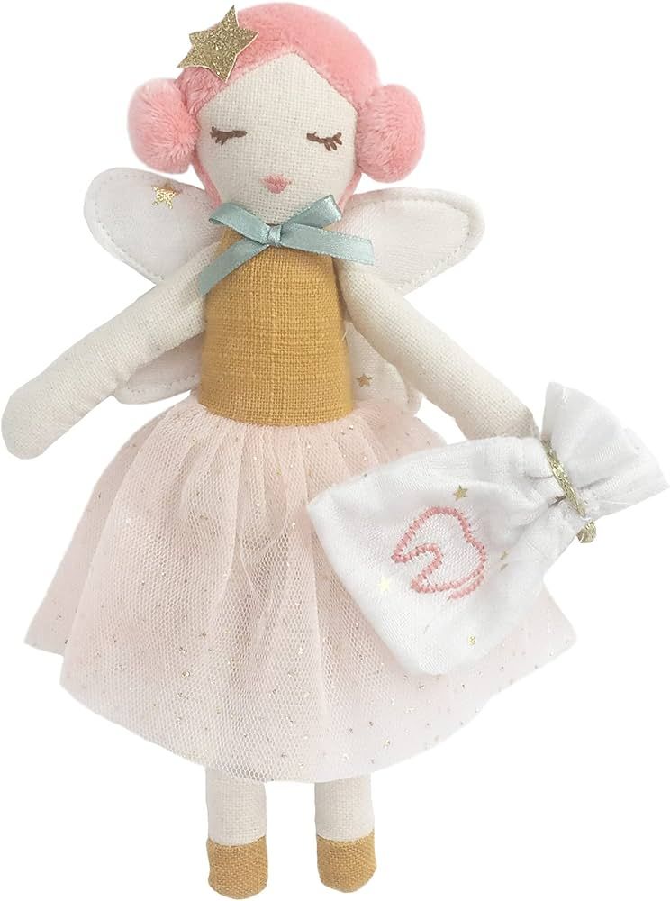 MON AMI Tooth Fairy Doll with Tooth Bag – 10”, Perfect First Loose Tooth Gift for Kids, Plush... | Amazon (US)