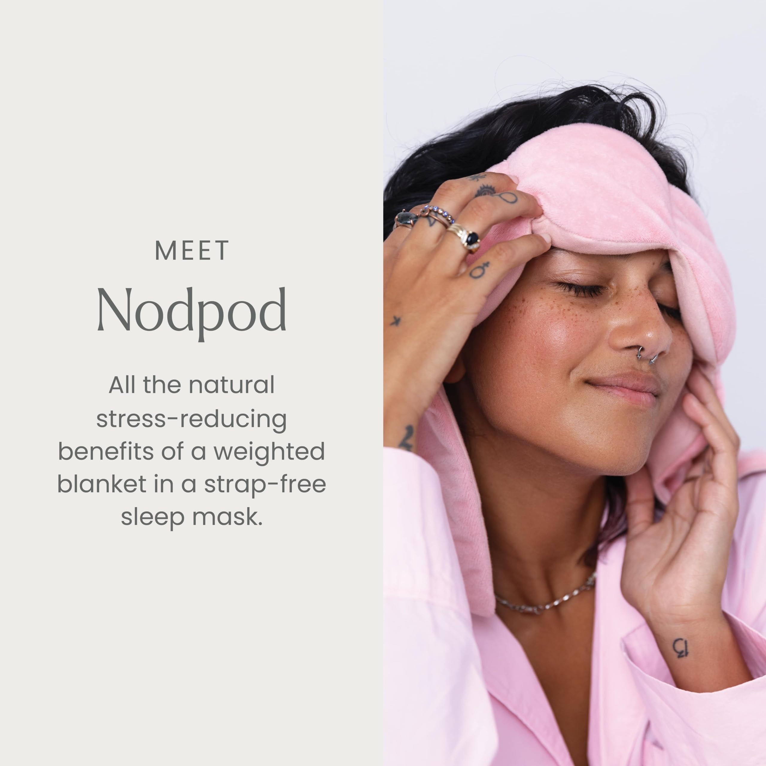 Nodpod Gentle Pressure Sleep Mask | Patented Light Blocking Design for Sleeping, Traveling & Rela... | Amazon (US)