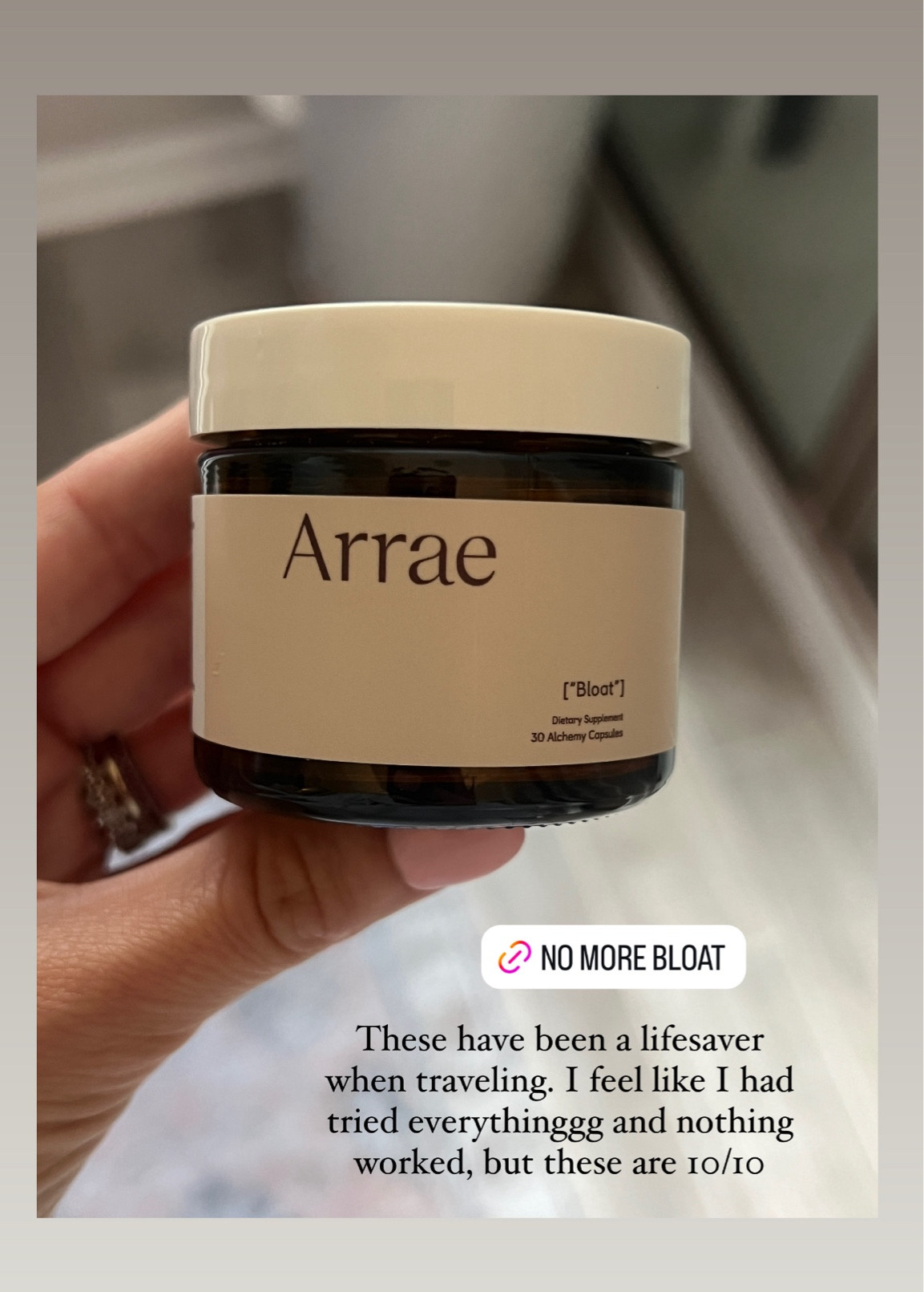 A bit pricier, but I’m willing to pay more for a supplement with clean ingredients and truly works! Bye bye bloating 👋🏼

@Arrae 

#LTKTravel