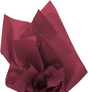 JAM PAPER Tissue Paper - Burgundy - 10 Sheets/Pack | Amazon (US)
