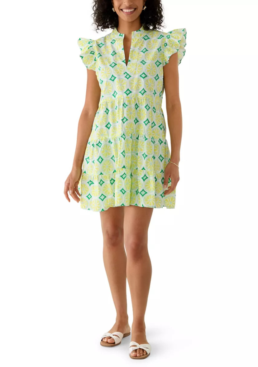 Women's Flutter Sleeve Tiered Dress | Belk