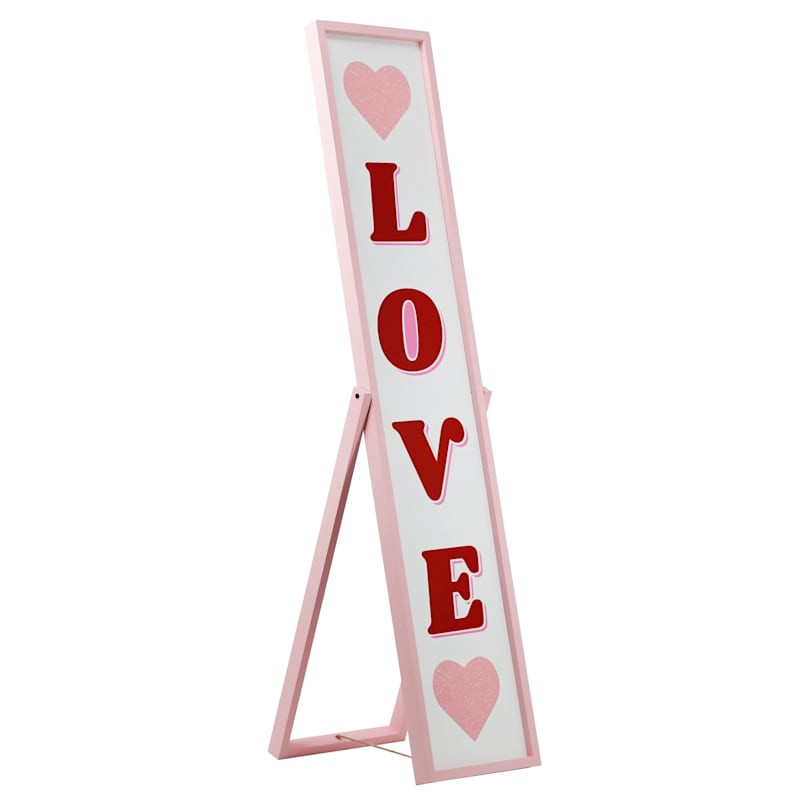 Reversable Love Leaner Sign, 48" | At Home