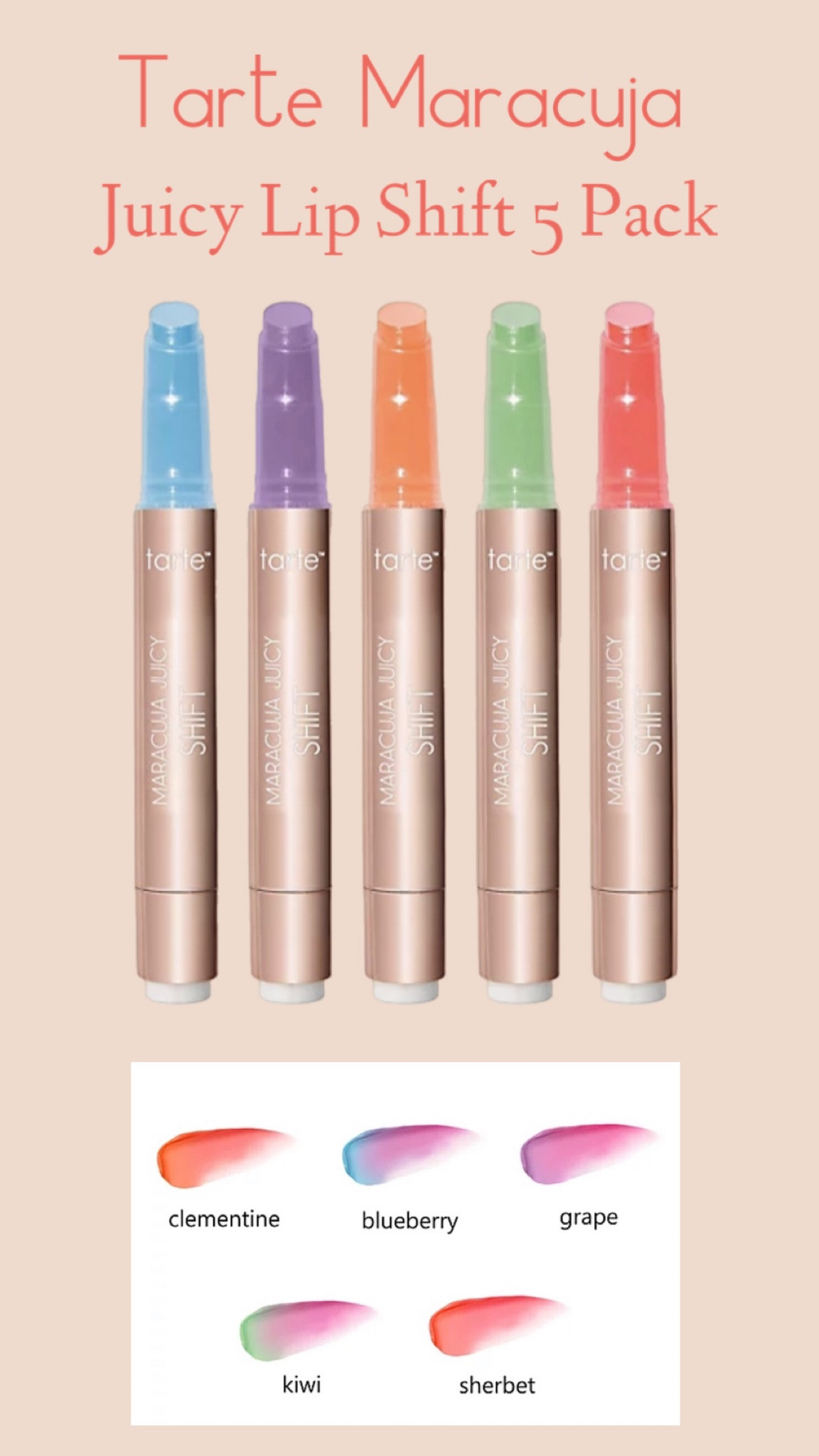 Tarte Maracuja Juicy Lip Shift 5 pack @qvc! These Tarte lip gloss balms are so fun!! They shift colors and change to the perfect shade of pink once your apply them! They’re also the most hydrating lip glosses I’ve ever used & would make such a fun stocking stuffer or gift for your friends! #ad #LoveQVC

$44.98
Normally $120

+ new QVC customers can use code HOLIDAY20 to get an extra $20 off!
2nd time customers can use code HELLO10 to get $10 off!

@shop.ltk #liketkit liketk.it/xx

#LTKGiftGuide #LTKHoliday #LTKHolidaySale