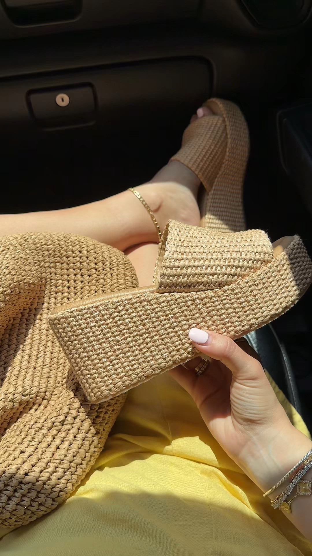 Cute comfy wedges! 
True to size 