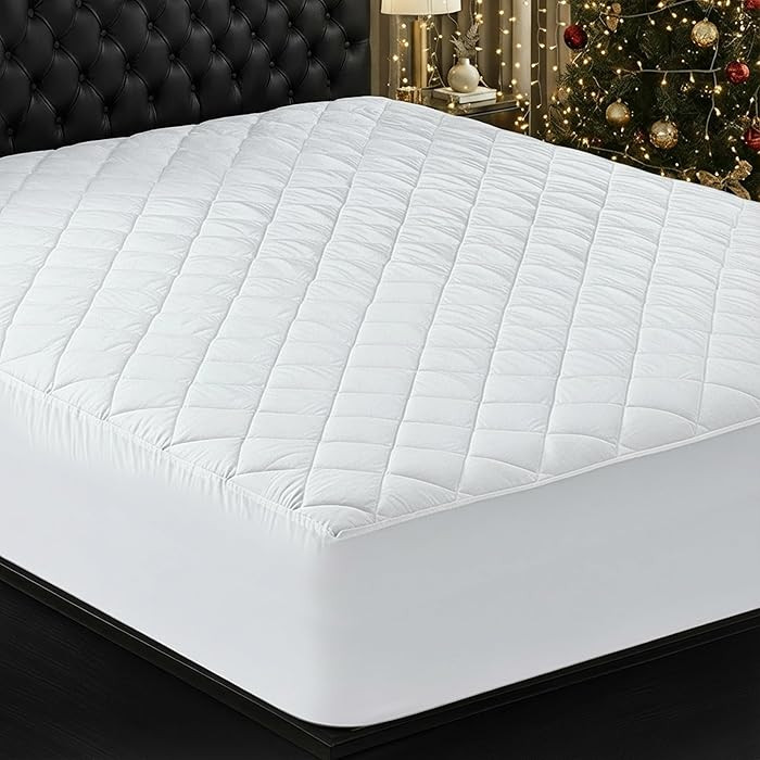Utopia Bedding Quilted Fitted Mattress Pad, Twin Size, Elastic Fitted Mattress Topper Protector a... | Amazon (US)
