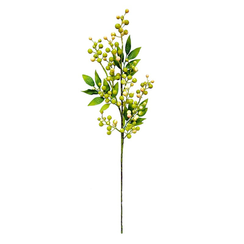 Green Berries Floral Stem, 29" | At Home