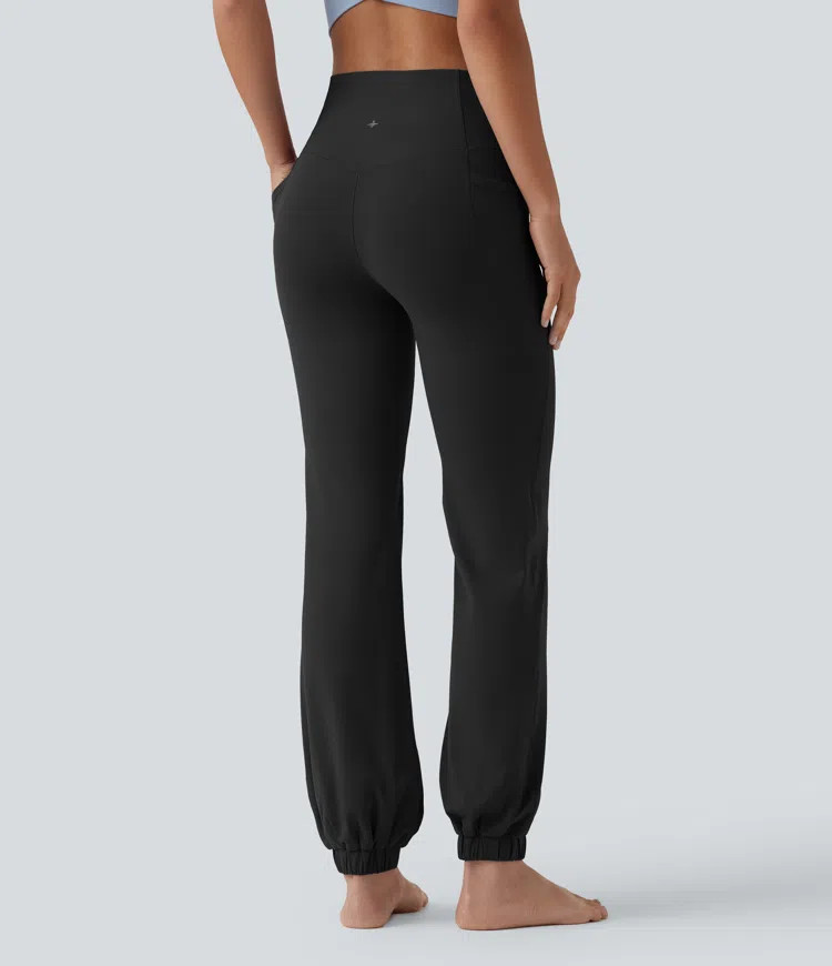 SoftlyZero\u2122 High Waisted Tummy Control Dance Balloon Joggers with Pockets | HALARA