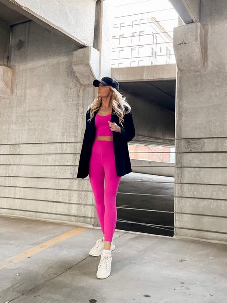 Weekend Casual 💗🖤 Or great Casual Chic for Anvtime!
Outfit Details..
Black Oversized Blazer @hm
CRZ Yoga Hot Pink Long Padded Sports Bra @amazon
CRZ Yoga Hot Pink High Waisted Leggings @amazonfashion
Steve Madden Gaines white Bling Platform Sneakers @nordstromrack
Black Rhinestone LV Baseball Hat @crystalledcap
Follow for outfit stvle and inspo!
weekend style, weekend outfit, casual, casual outfit, casual style, casual look, casual wear, fashion, fashion style, street wear fashion, fashioninspo, outfit, outfit Inspo, wiw, ootd, ootd fashion, chic, chic style, effortless chic, fashionover40, fashionover30

#LTKfit #LTKunder50 #LTKstyletip