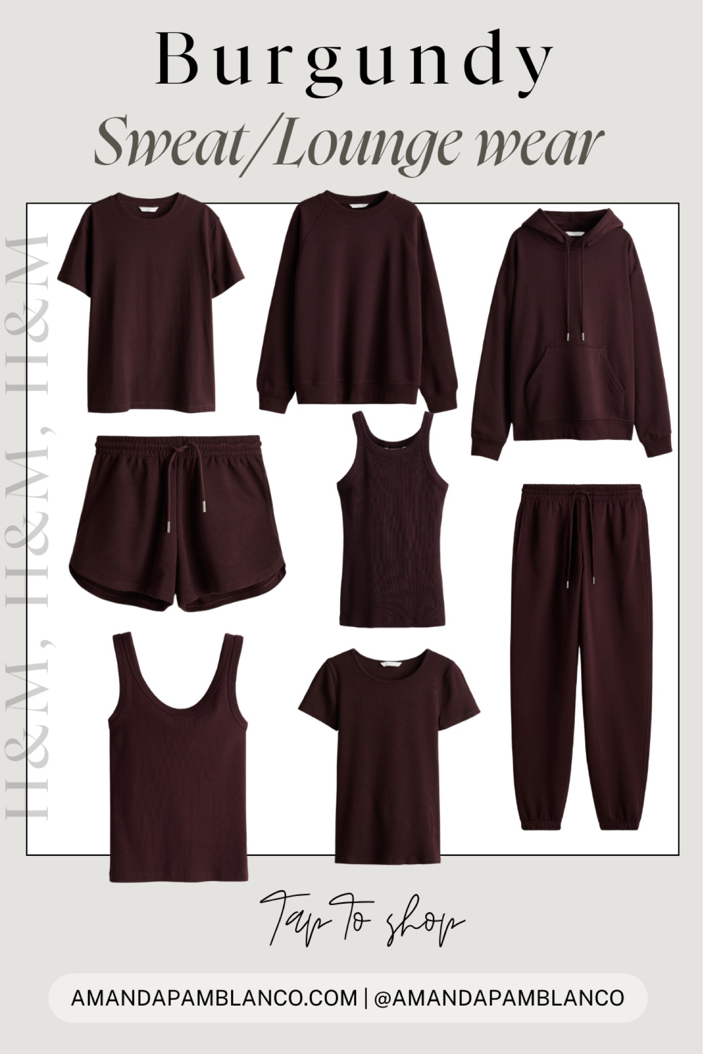 Burgundy loungewear and sweat outfits from H&M! 


#LTKSeasonal