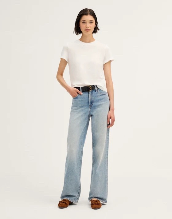 A great wide-leg denim moment 🤍 The Perfect Vintage Wide-Leg Jean has that relaxed, polished fit I’m always drawn to. Easy with a simple tee, button-down or sweater.  20% Sitewide

#LTKxMadewell #LTKootd #LTKOver40