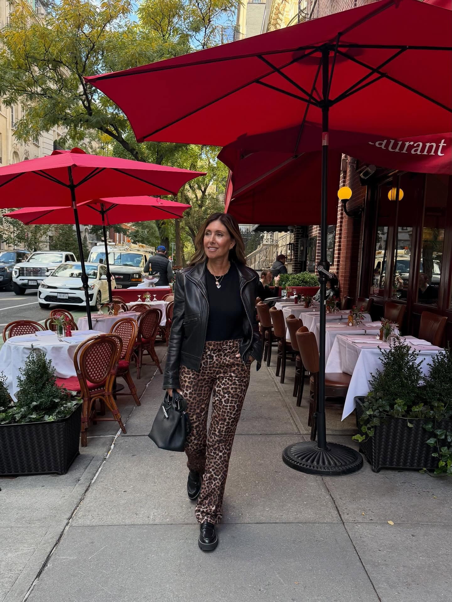 Leopard is having a major moment right now — but when is it ever out of style? 🐆✨ I found these cool animal print pants from Zara for under $60—they are the ultimate combo of trendy and timeless. 

At 60, I’m going to wear what makes me feel good! And, I LOVE animal prints! Do you wear them? 
Happy Friday! 

#TheGlowGirl #StyleOver50 #FallFashion #ZaraFinds #LeopardTrend 

#LTKStyleTip #LTKOver40 #LTKSeasonal