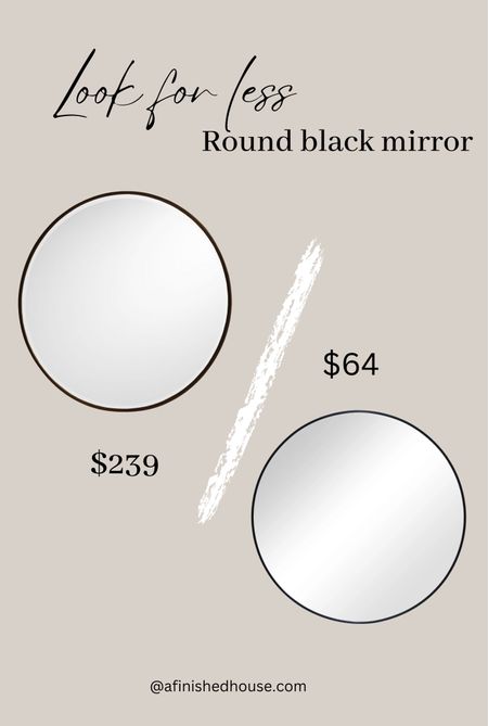 Look for less: round mirror. 
This mirror is perfect for an entryway, a bathroom, or above a dresser in a bedroom! 


#LTKstyletip #LTKhome #LTKFind