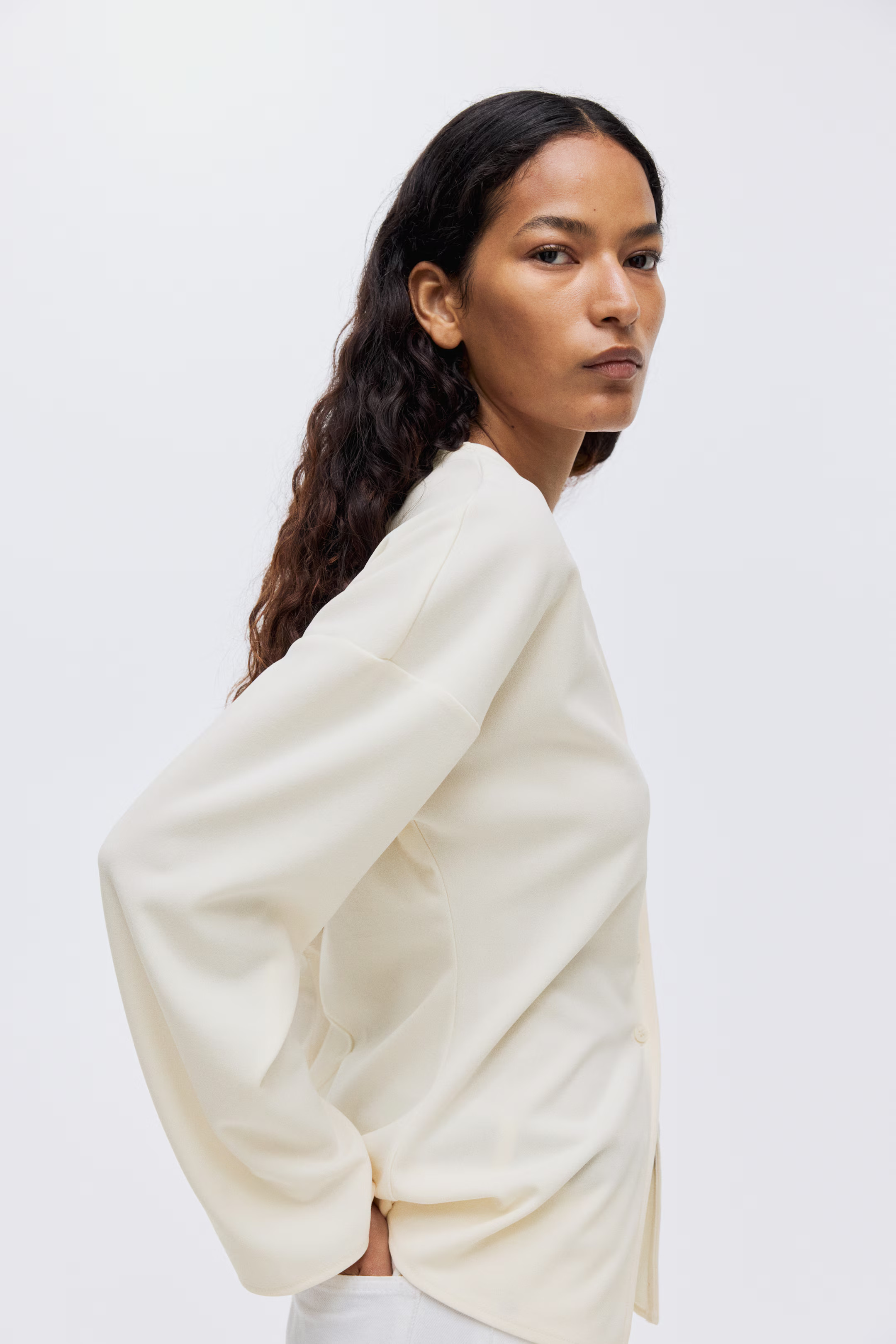 Button-Front Top | H&M (US + CA)