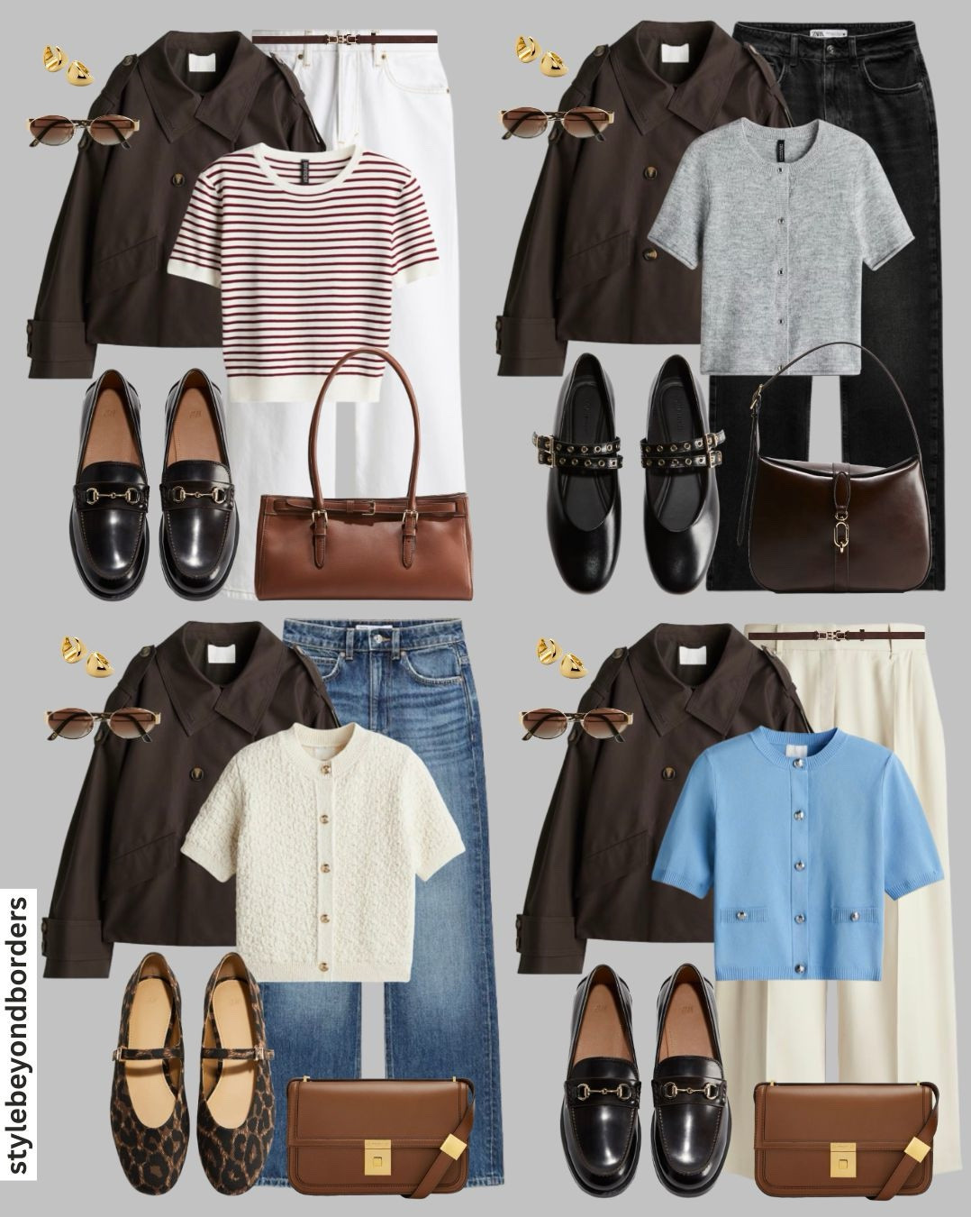 Trench coat styling✨
Tags: short trench coat for winter and spring casual chic outfit with cardigan neutral colors,DeMellier handbag,trending color combo brunch outfit, casual outfit, easy to style, chic outfit, leopard ballet flats, elegant outfit, structured outfit, winter outfit, coat, neutral outfit, office outfit, modest outfit, midsize outfit,ballet flats, denim, jeans, mom jeans, H&M, Zara


#LTKmodest #LTKstyletip #LTKspring