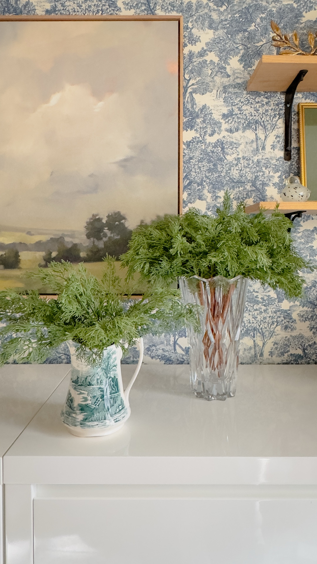 Faux greenery for vases, artificial branches, Christmas decorating, holiday decorations, traditional Christmas, Ralph Lauren Christmas home decor, cedar branches, Norfolk pine garland 

#LTKhome #LTKwinter