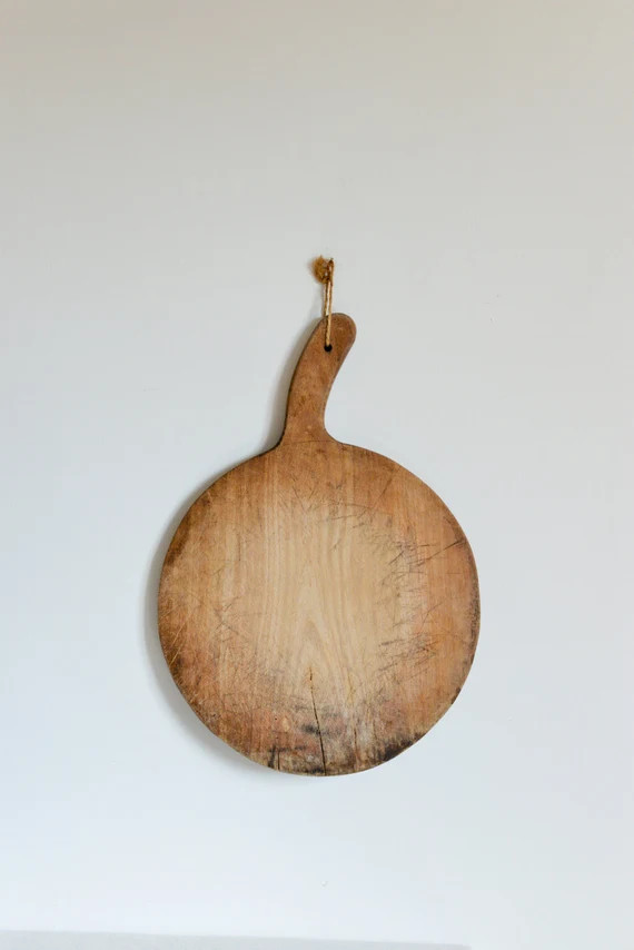 Big Wooden Cutting Board-Antique cutting board-Solid Wooden Kitchen-French Round Butcher Cutting Boa | Etsy (US)