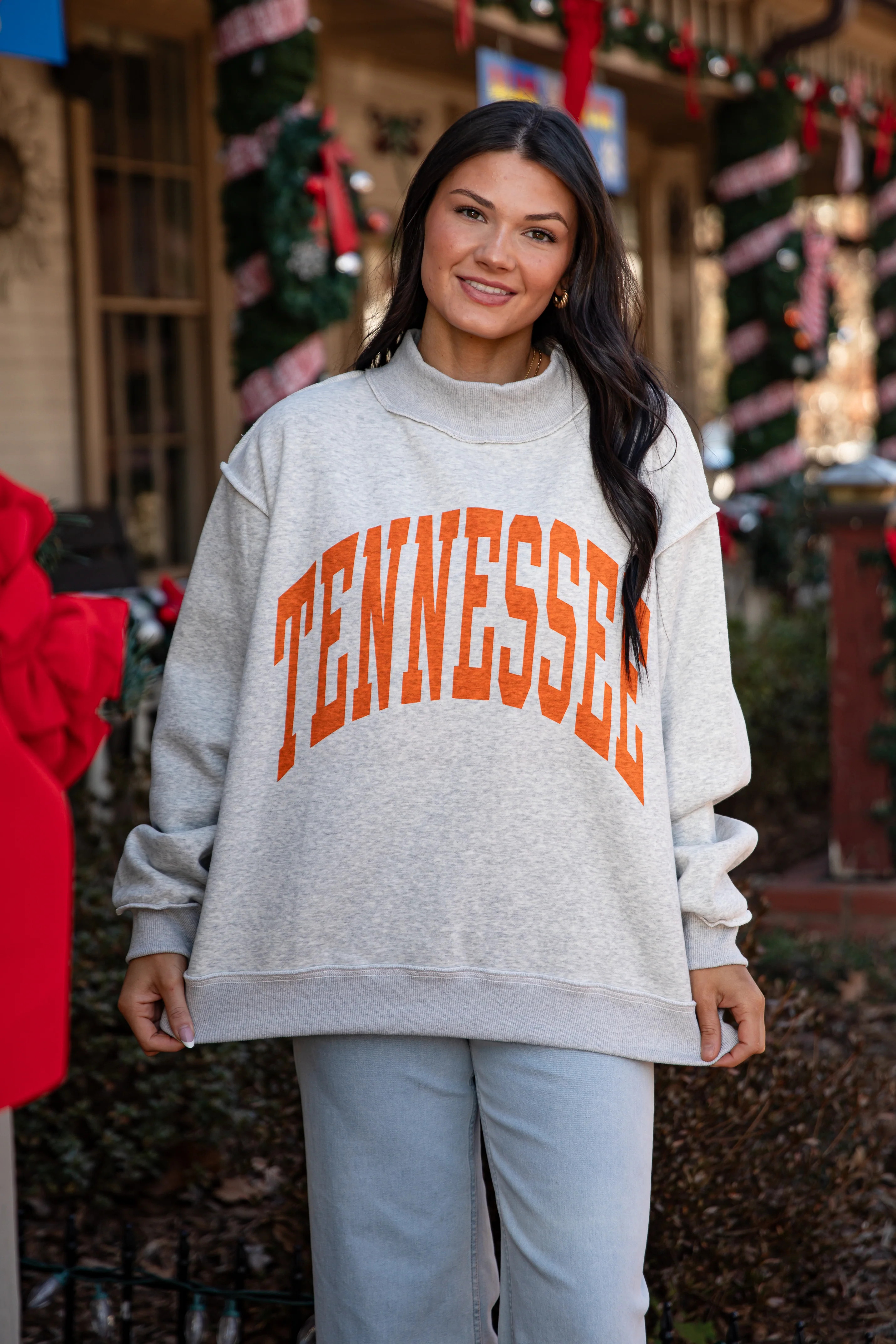 Tennessee Reversible Mock Neck Sweatshirt | Game Day | Dress Up | Dress Up