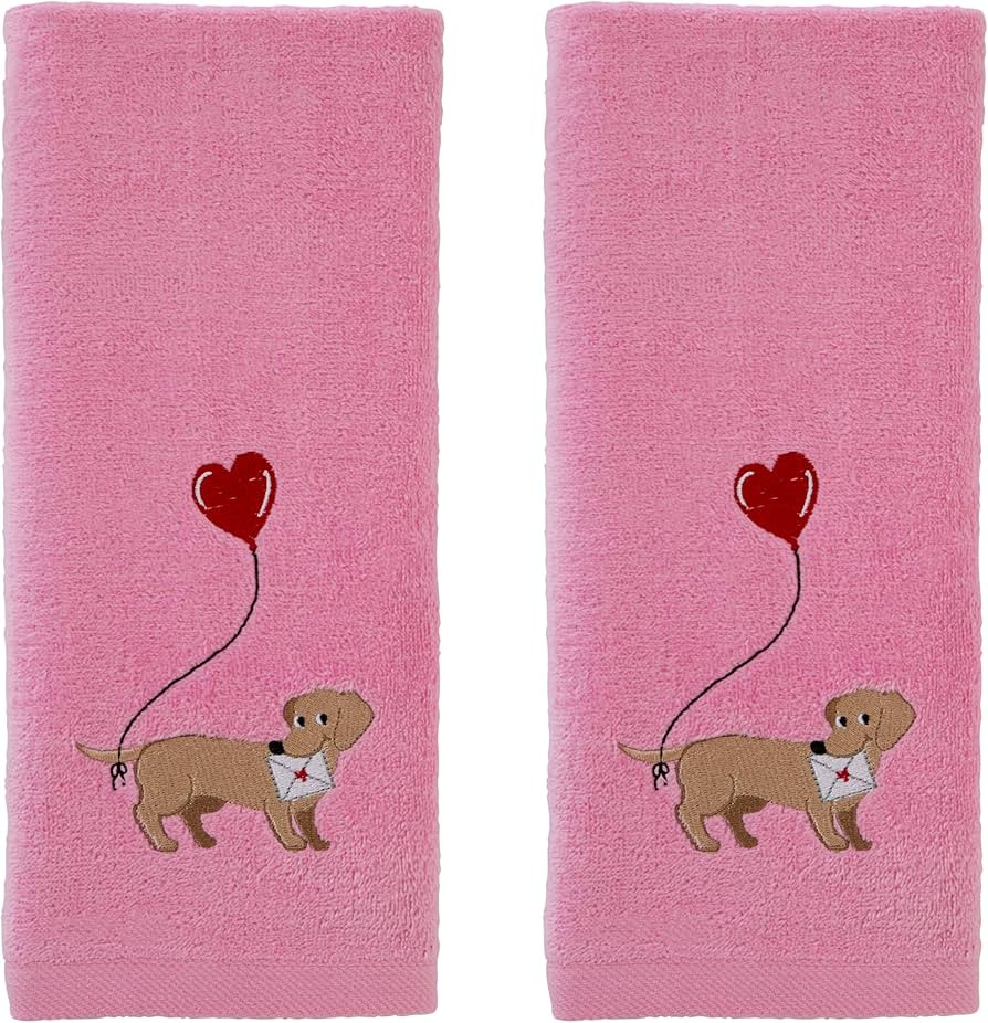 SKL Home Valentine Dachshund Hand Towel Set, 2 Count | Amazon (US)
