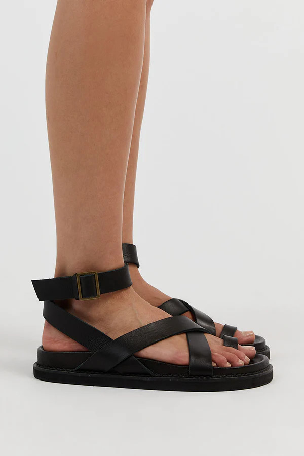 THE BALI TAILOR LENI BLACK SANDAL | DISSH