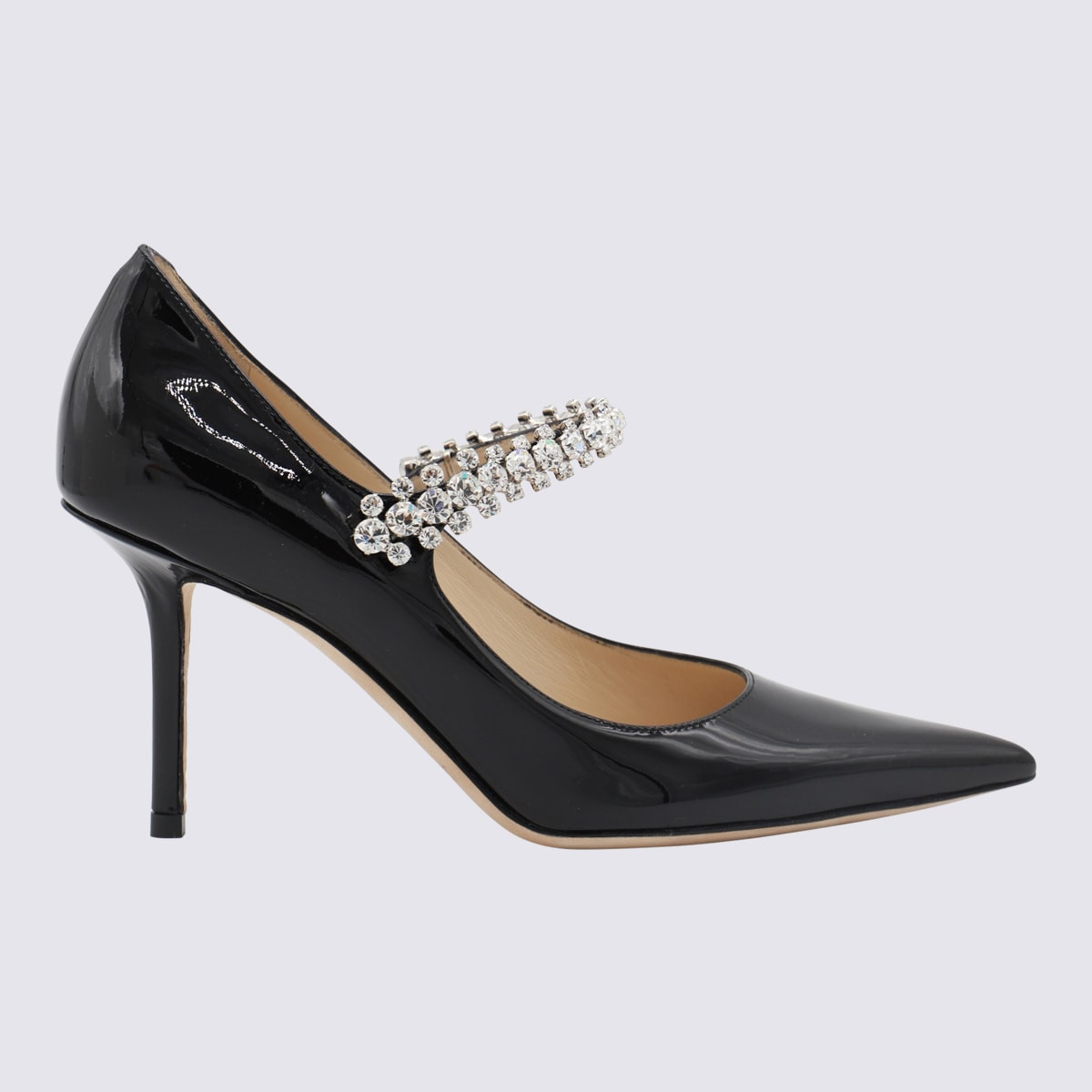 Jimmy Choo Black Leather Bing 85 Pump | Italist.com US