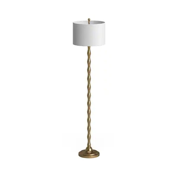 SAFAVIEH Lighting 64-inch Aurelia Antiqued Gold Floor Lamp - 15"x15"x63.5" | Bed Bath & Beyond
