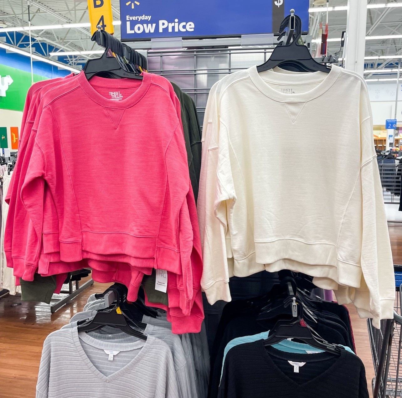 These Time and Tru crewneck sweatshirts are such a good basic to have and are currently only $10! 

#LTKCyberWeek #LTKmomlife #LTKootd