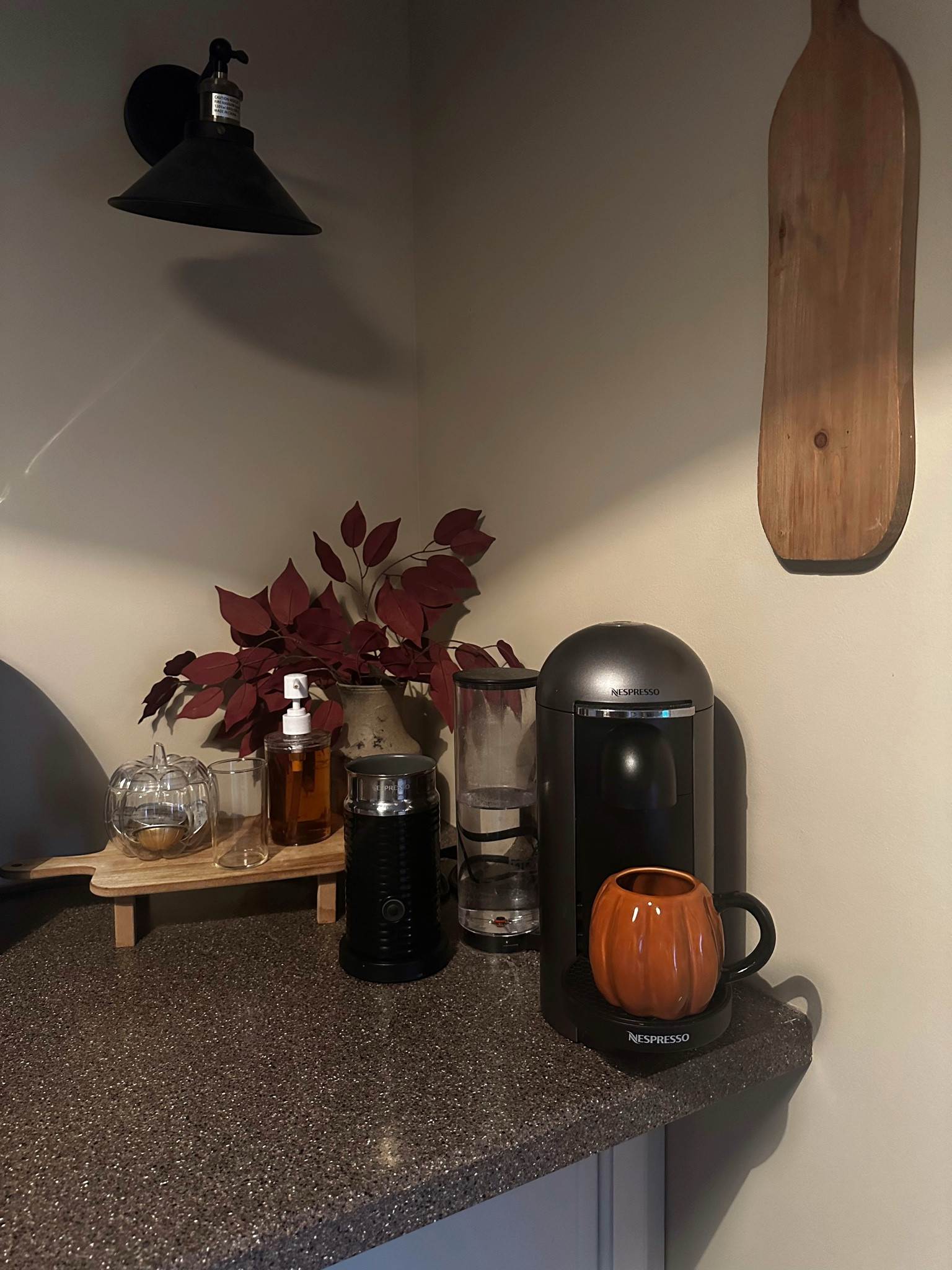 Coffee bar fall styling + fall kitchen decor + Halloween coffee bar corner + fall decoration

#LTKFallSale #LTKHome #LTKStyleTip