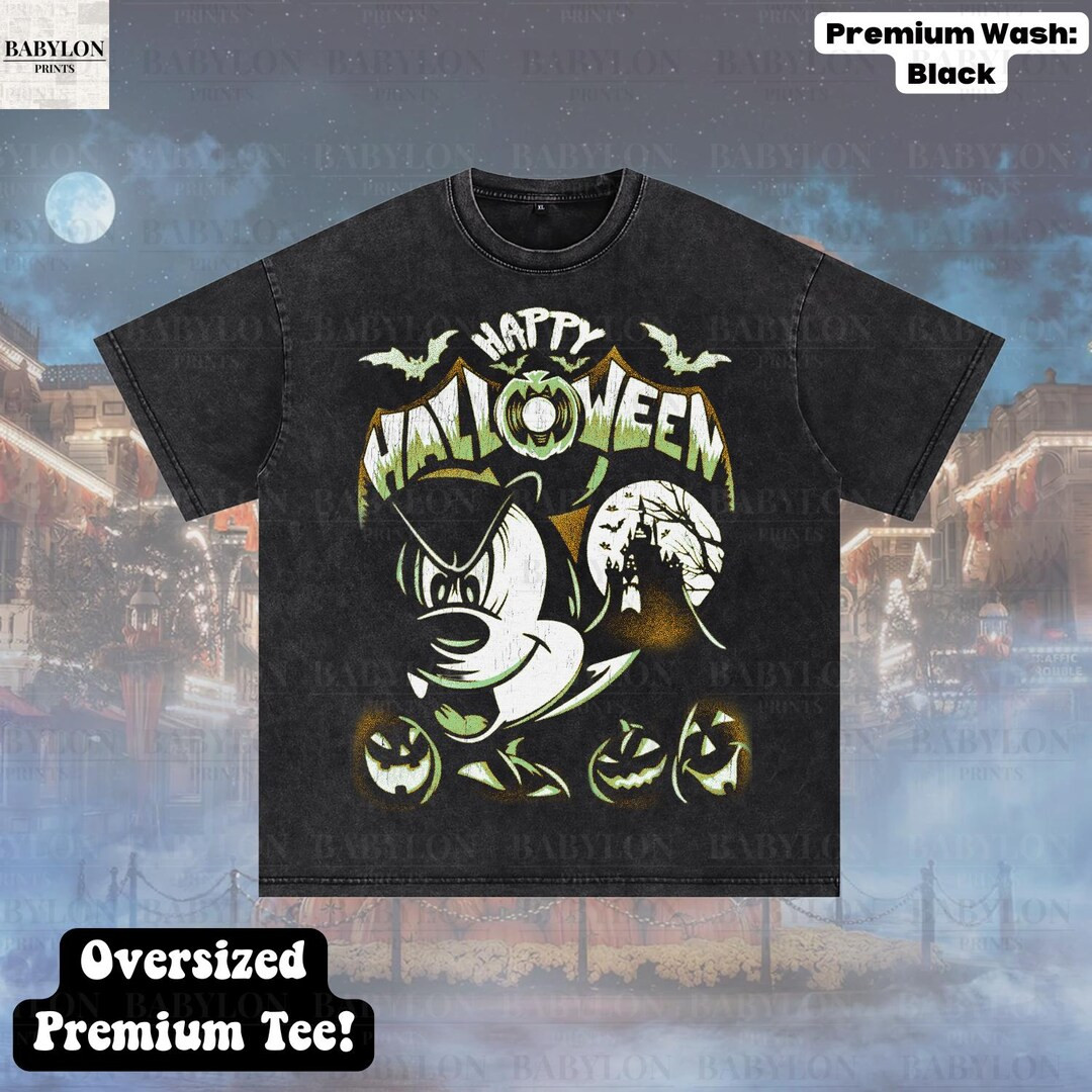 Oversized Mickey Mouse Halloween Shirt, Mickey Happy Halloween Shirt Disneyland Halloween Shirt H... | Etsy (US)