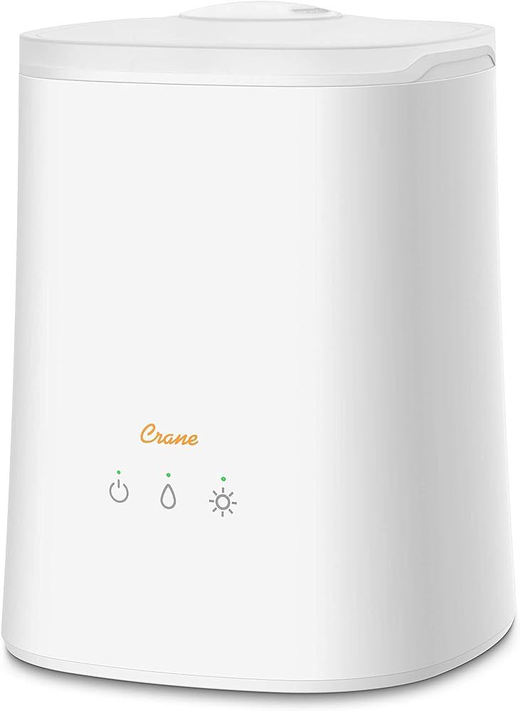 Crane Diffuser and Top Fill Ultrasonic Air Humidifiers for Bedroom and Office, 1.2 Gallon Cool Mi... | Amazon (US)