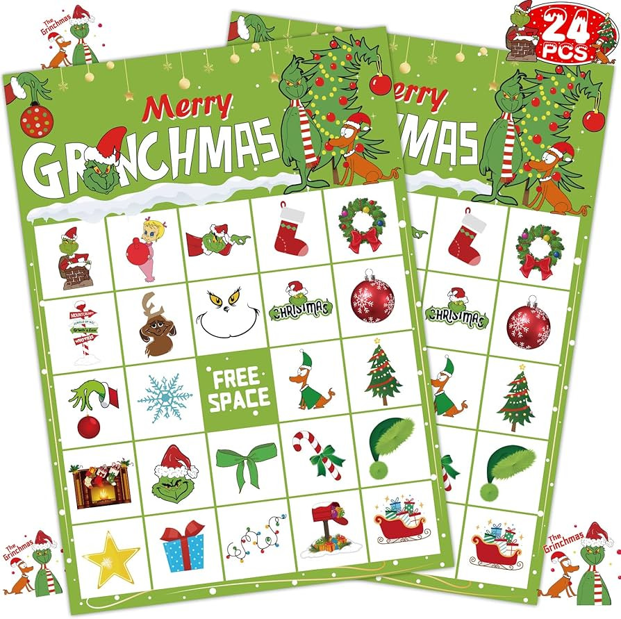 Christmas Bingo Game for Kids - Christmas Party Games and Decorations | Amazon (US)