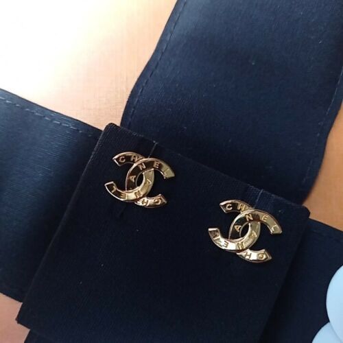 Details about   Brand New Authentic Chanel Gold CC Earrings | eBay UK
