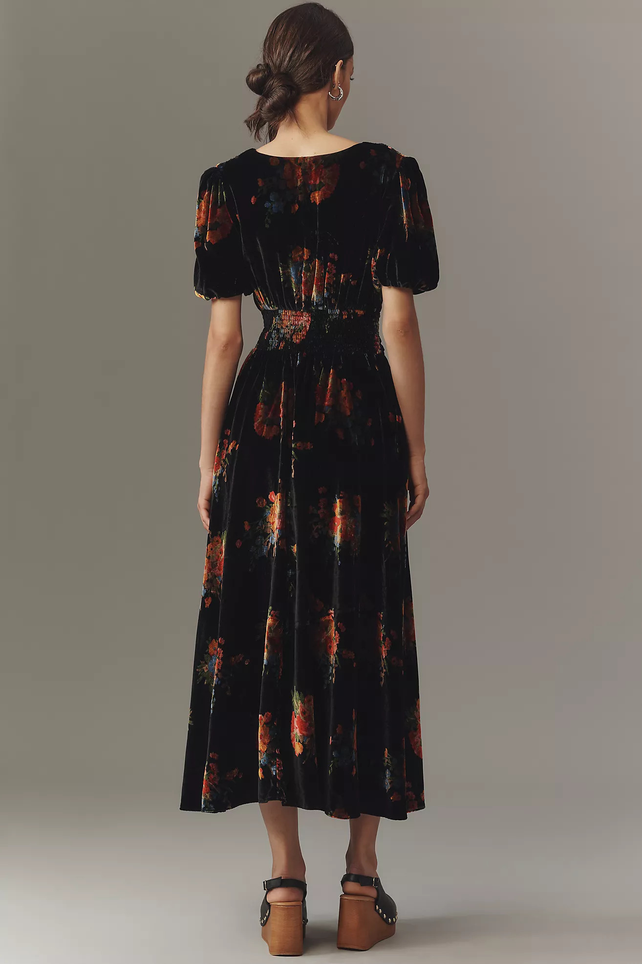 The Katerina Button-Front Dress: Velvet Edition | Anthropologie (US)