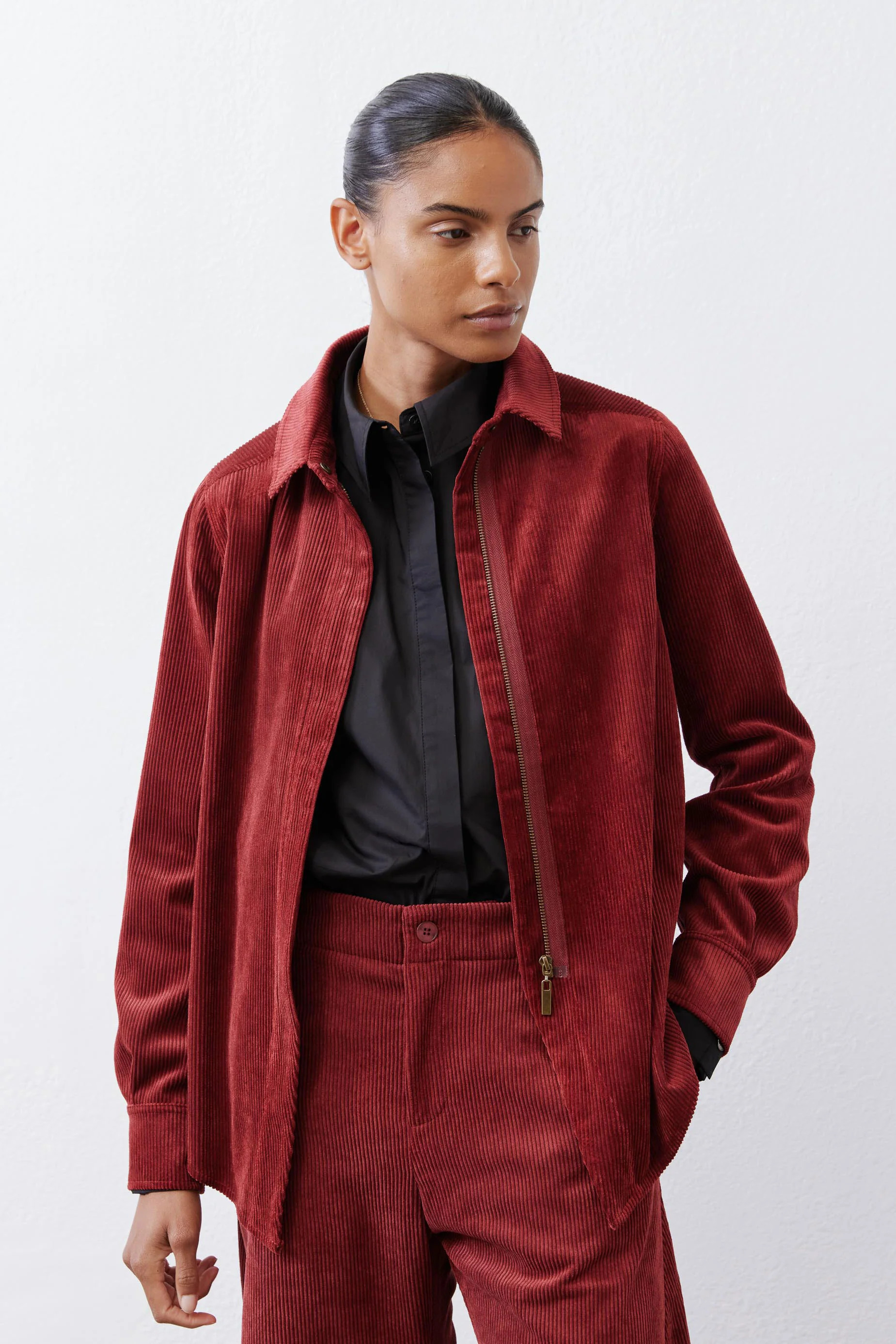 Corduroy Handkerchief Zip Top | Ruti