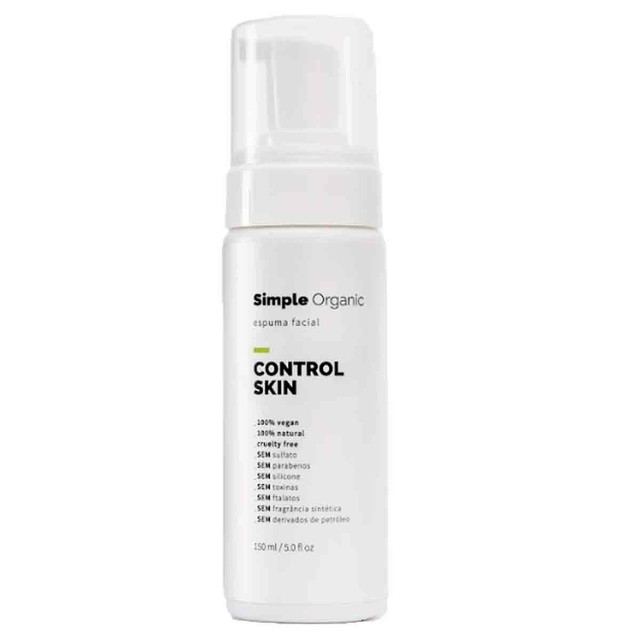 Espuma Facial Simple Organic Control Skin - 150ml | Belong Be (BR)