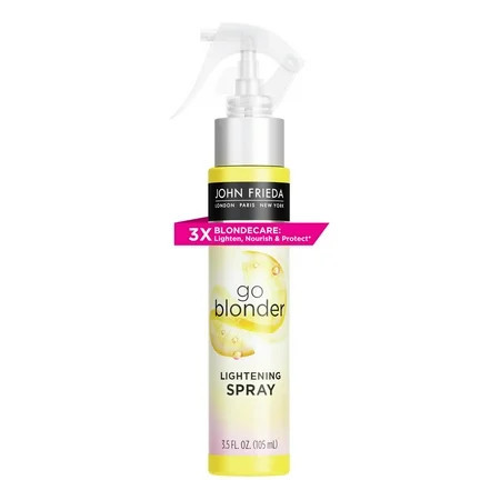 John Frieda Go Blonder Lightening Hairspray, Paraben Free, Blonde Styling Tone Enhancer, 3.5 fl oz | Walmart (US)