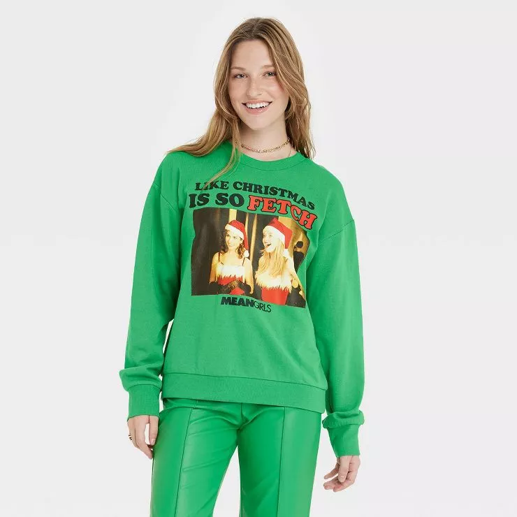 Women's Mean Girls Christmas Is So Fetch Graphic Sweatshirt - Black M –  Target Inventory Checker – BrickSeek