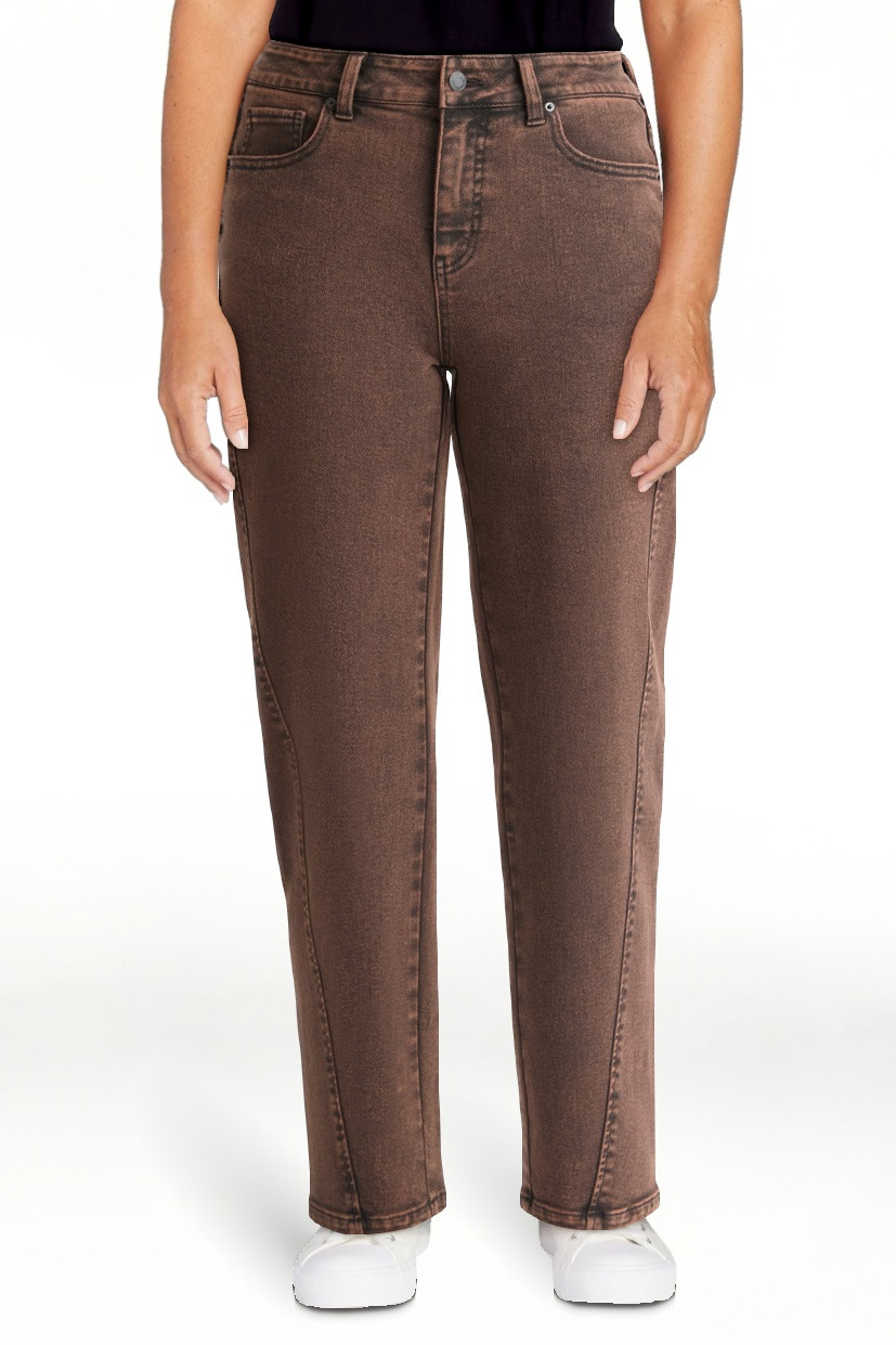 Time and Tru Women's High Rise Barrel Jeans, 26.5" Inseam, Sizes 0-20 | Walmart (US)