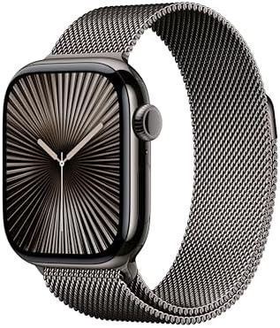 Apple Watch Series 10 [GPS + Cellular 42mm case] Smartwatch with Slate Titanium Case with Slate M... | Amazon (US)