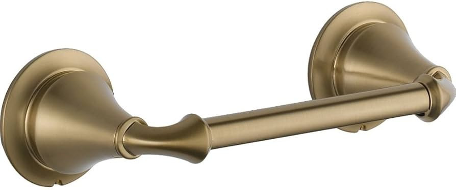 DELTA FAUCET 79450-CZ Linden Wall Mounted Pivoting Toilet Paper Holder in Champagne Bronze | Amazon (US)
