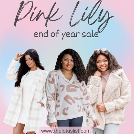 Pink Lily send of Year Sale

LTKGiftGuide / LTKHoliday / ltkplussize / ltkmidsize / ltkfindsunder50 / ltkfindsunder100 / LTKtravel / LTKshoecrush / LTKworjweqr / LTKitbag / pink lily / pink lily boutique / pink lily sale / pink lily end of year sale / end of year sale / coat / winter coat /coats / winter coats / plus size coat / sweater / plus size sweater / pullover sweater / Sherpa jacket / jacket / fleece / fleece jacket / sale / sale alert 

#LTKsalealert #LTKSeasonal #LTKstyletip