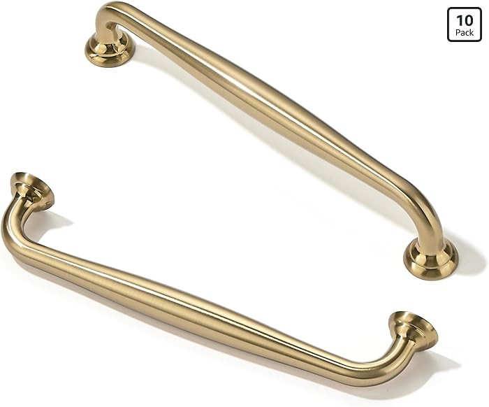 TUNNY 10 Pack Cabinet Handles-5"/128mm Screw Spacing Champagne Bronze Furniture Hardware Handles ... | Amazon (US)