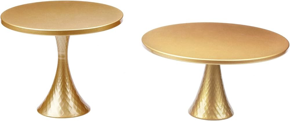 Hotity Set of 2 Round Cake Stands Modern Design Dessert Display Cake Stand Cupcake Stands for Par... | Amazon (US)